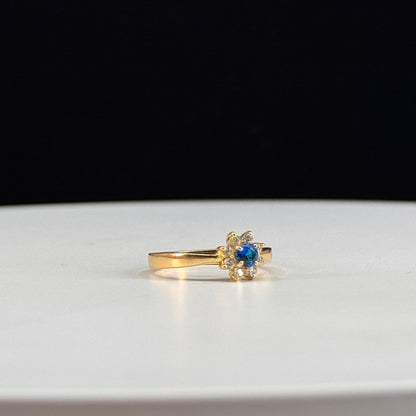 Anillo roseta Azul