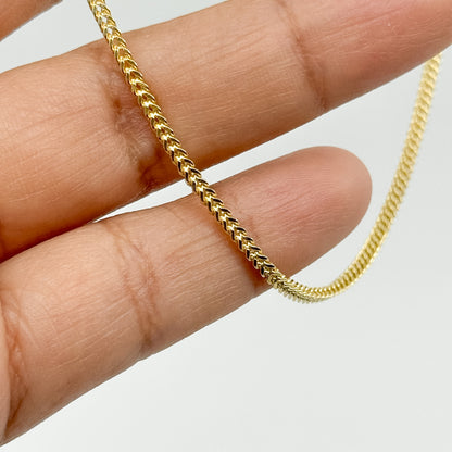 Cadena Coreana en Oro 18K – 60 cm