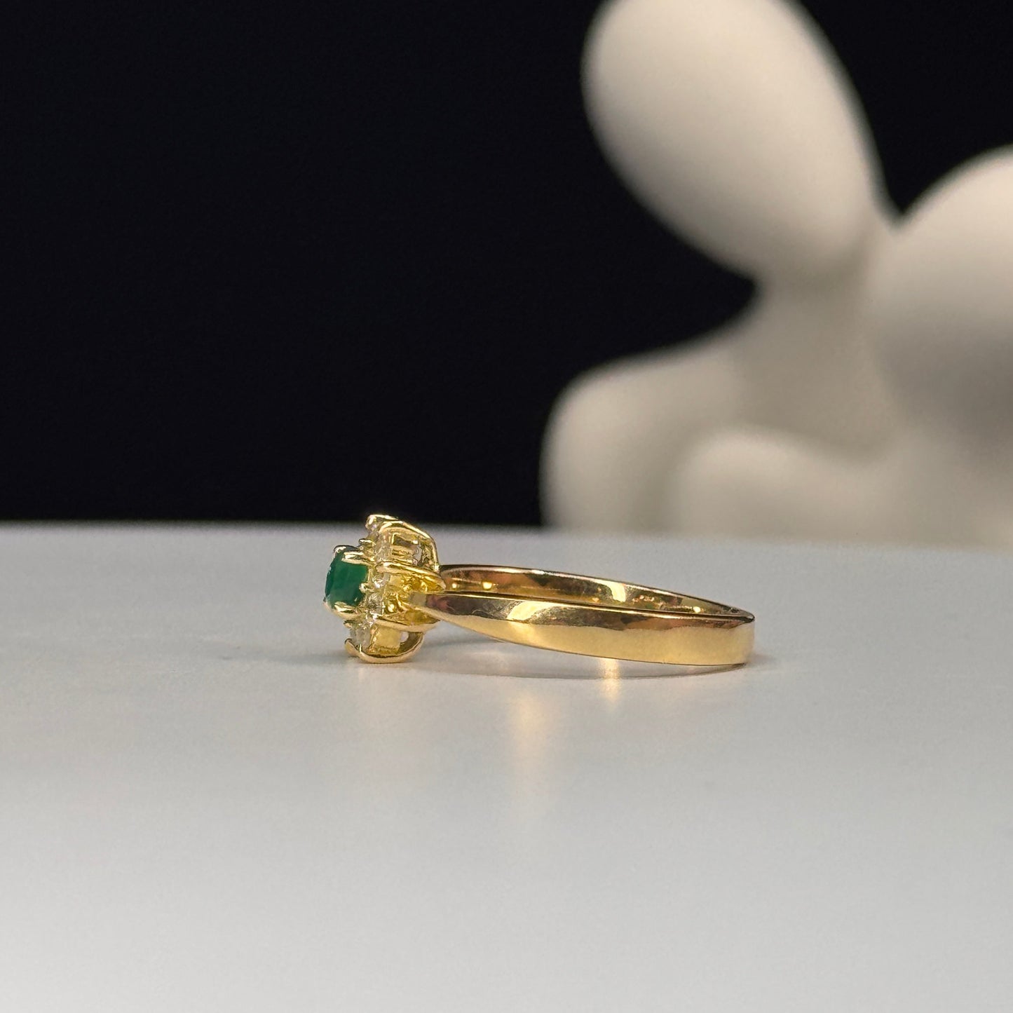 Anillo roseta Verde