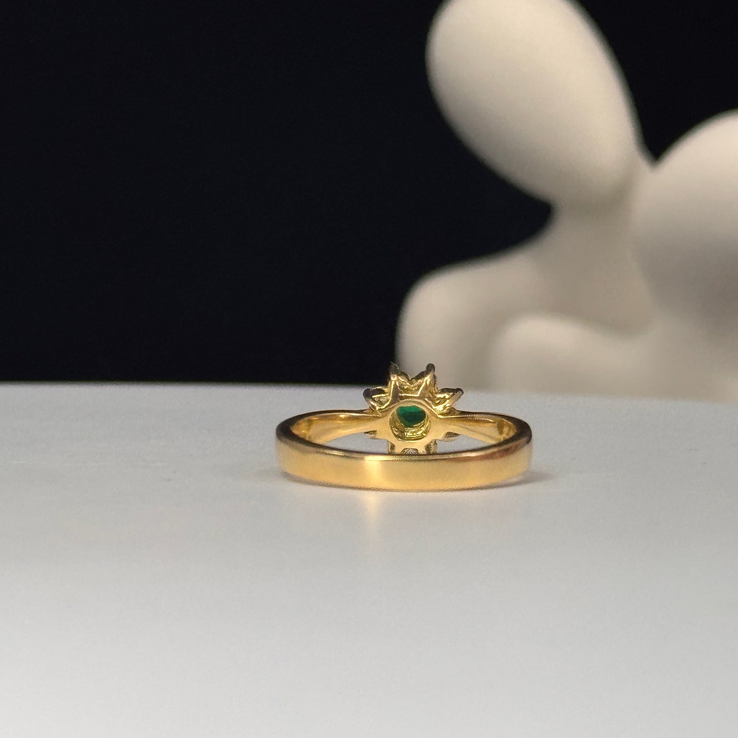 Anillo roseta Verde