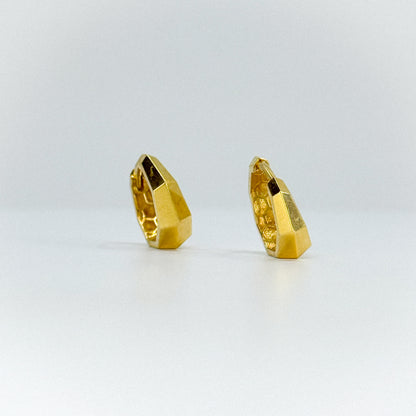 Argollas Heptágono Dorado