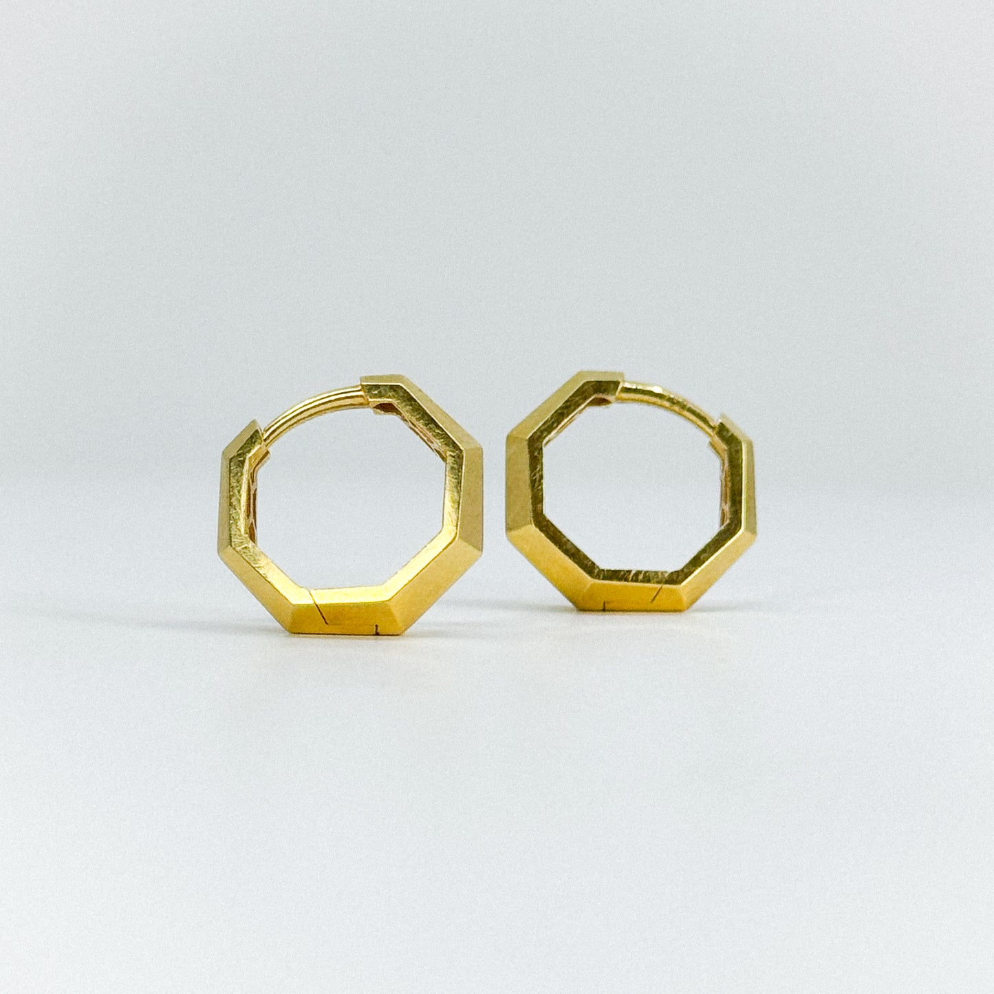 Argollas Heptágono Dorado