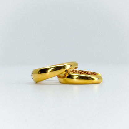 Argollas Cinta entallada