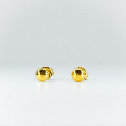 Aretes lenteja maciza