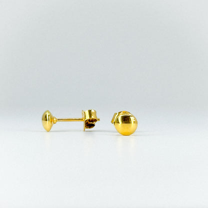 Aretes lenteja maciza