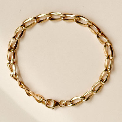 Pulsera Eslabón Mariner de Oro 18K