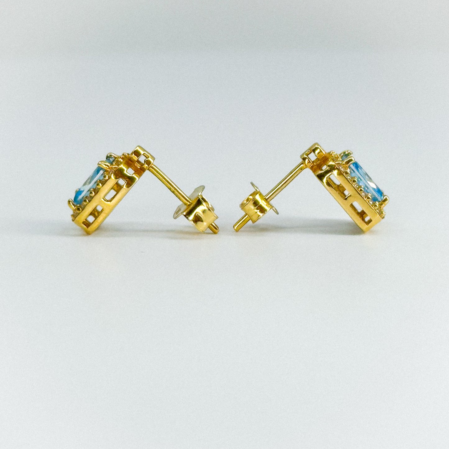 Aretes agua marina