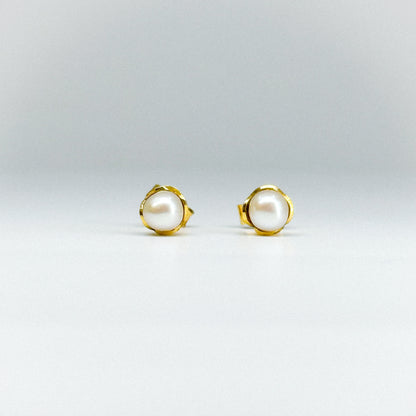 Aretes perla cultivada