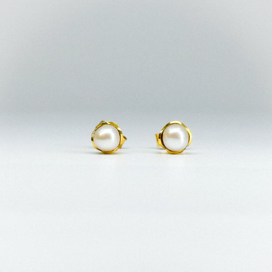 Aretes perla cultivada