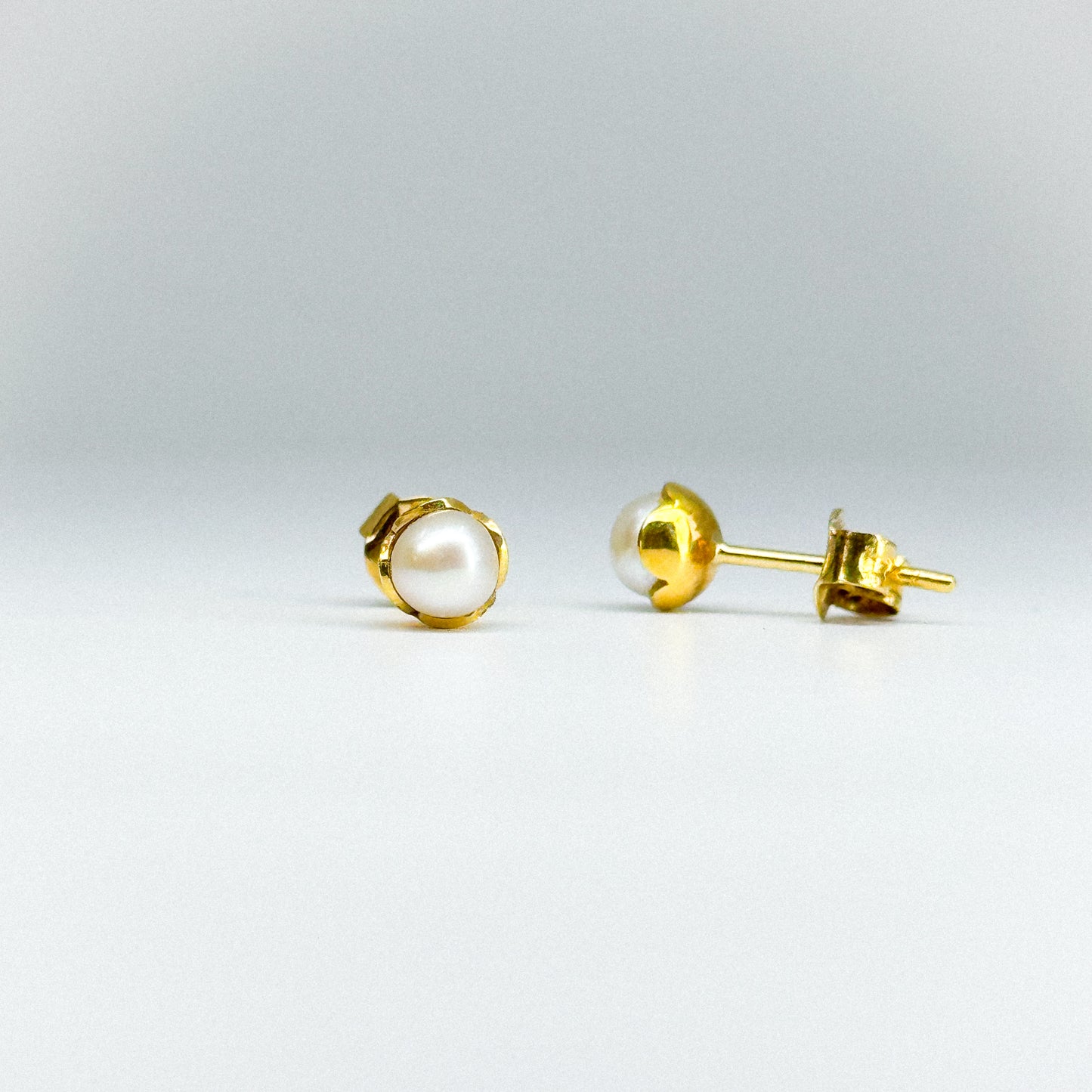 Aretes perla cultivada