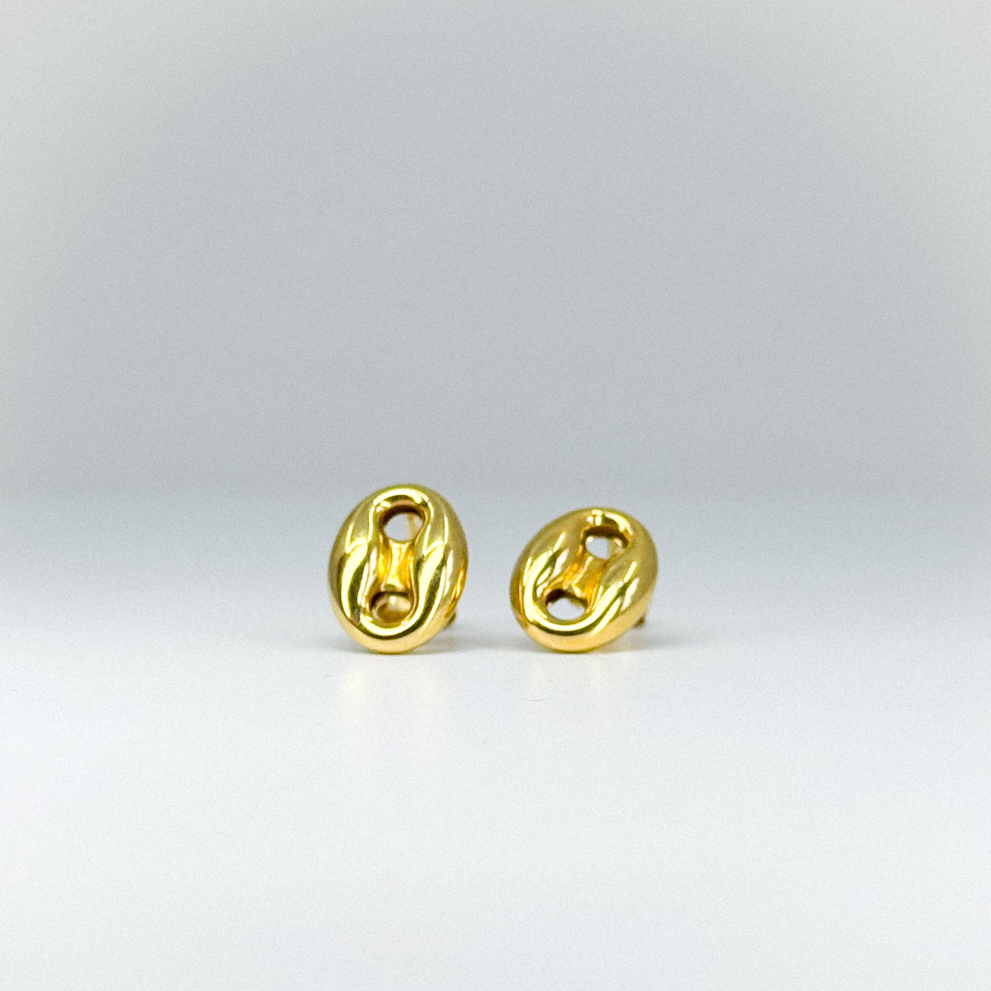 Aretes eslabón de marinero