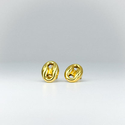 Aretes eslabón de marinero