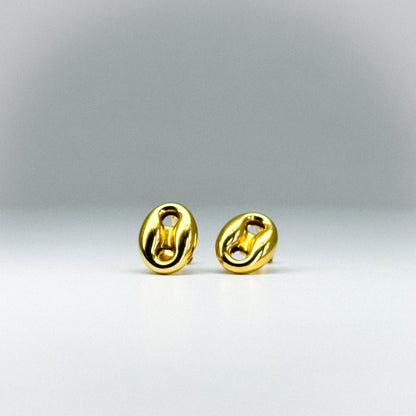 Aretes eslabón de marinero