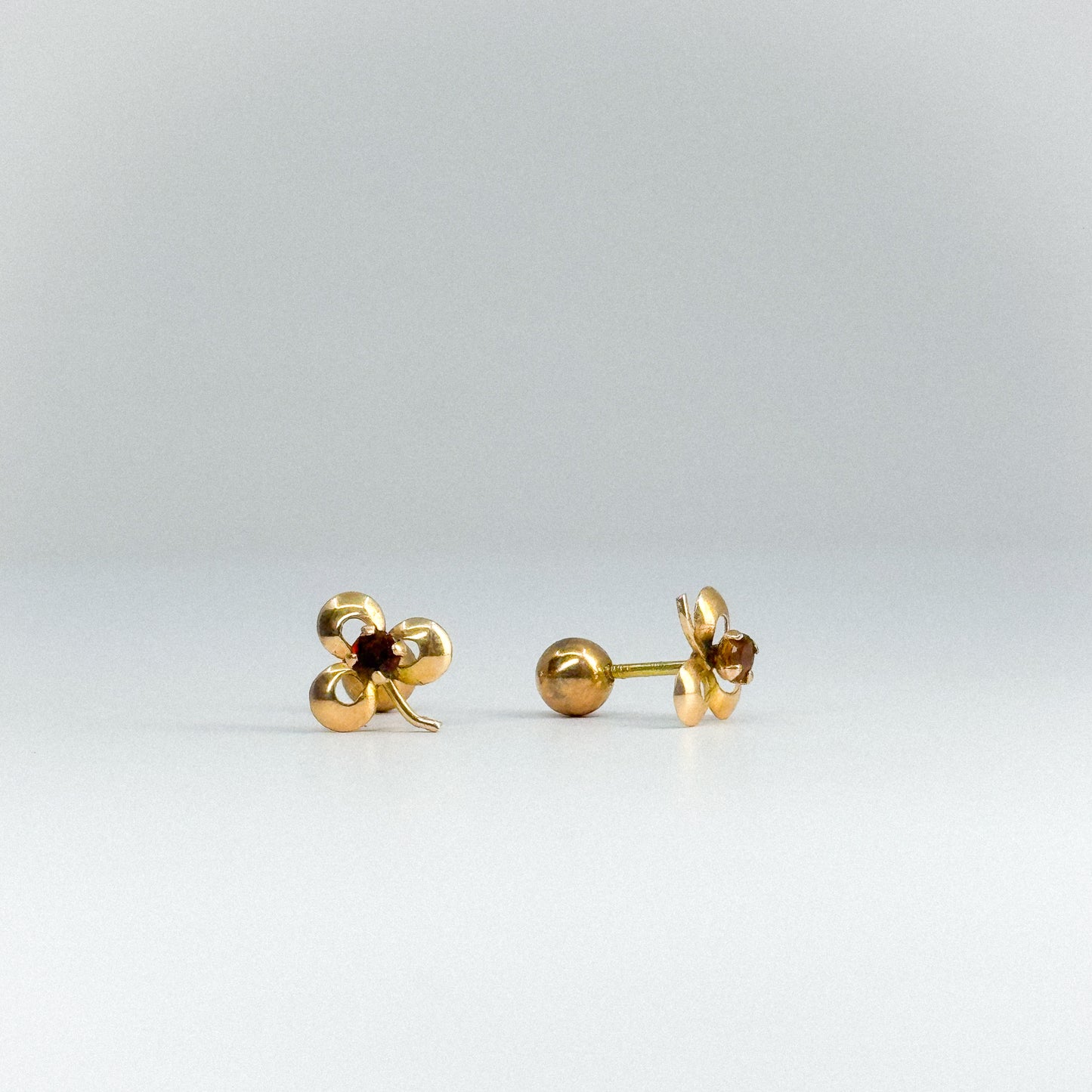 aretes con piedra natural zafiro