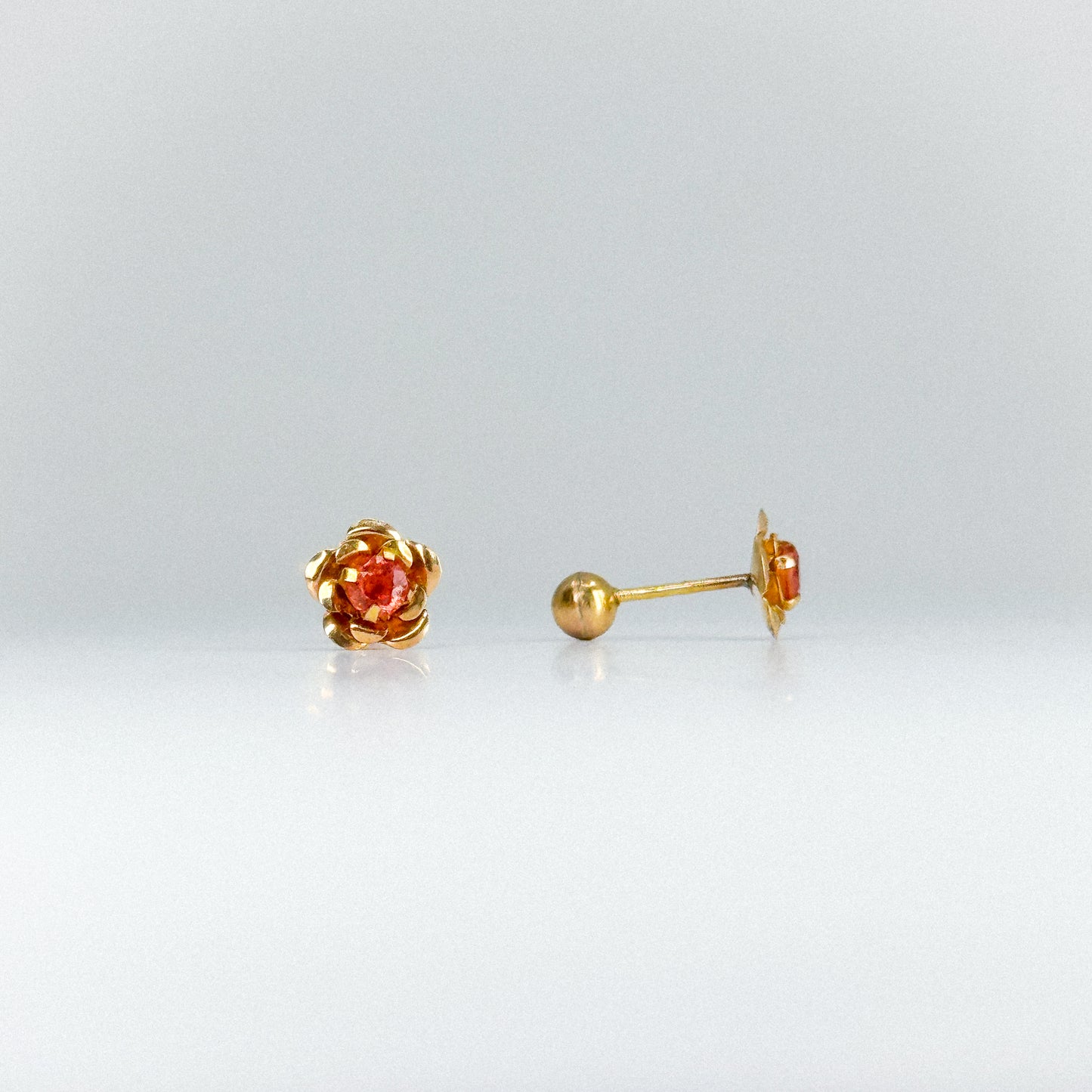 aretes con piedra natural zafiro