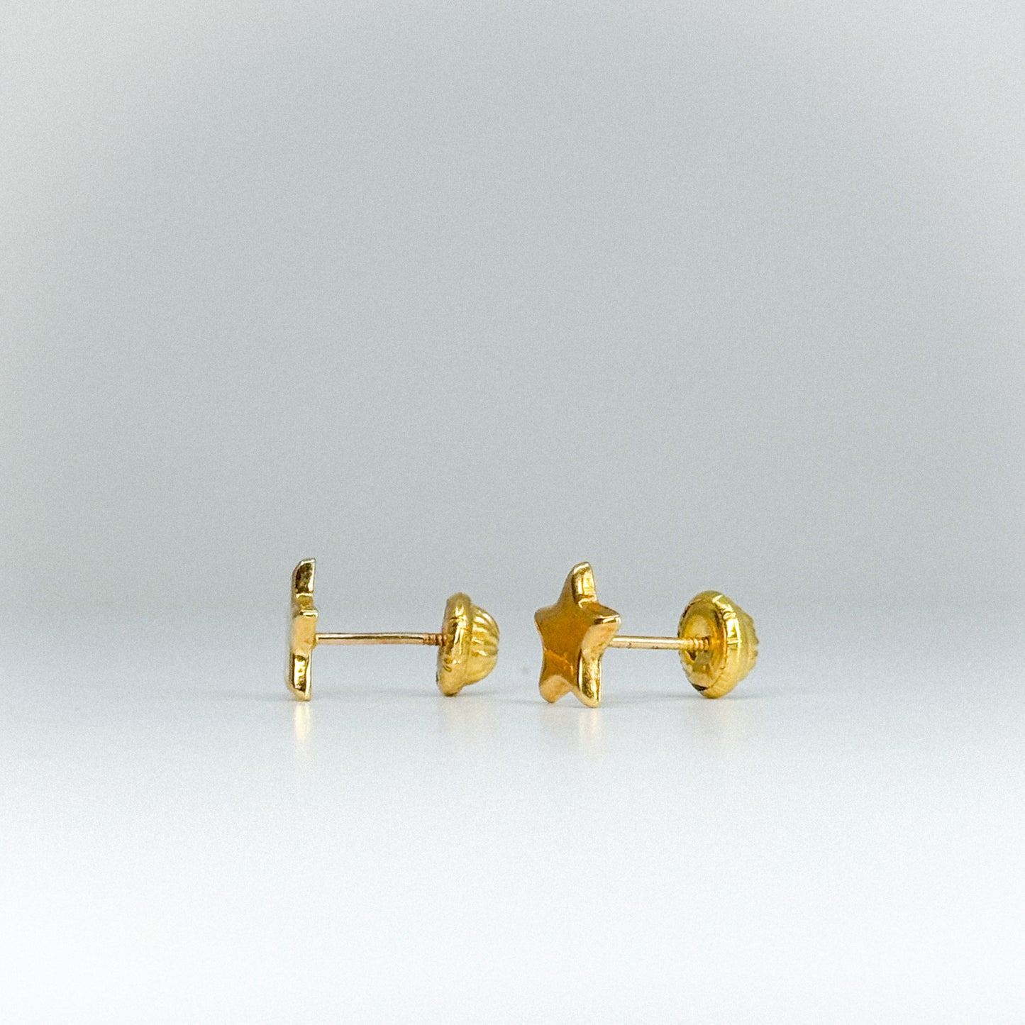 ✨ Aretes Topito Estrella en oro 18k ✨