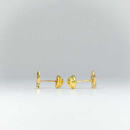 ✨ Aretes Topito Estrella en oro 18k ✨