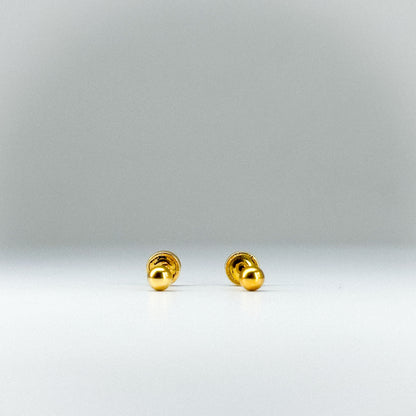 Aretes tipo topito bombita