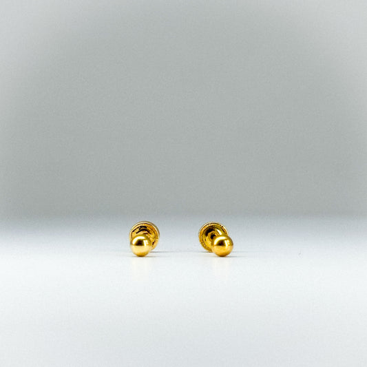 Aretes tipo topito bombita