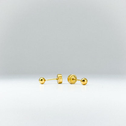 Aretes tipo topito bombita