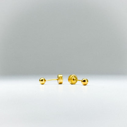 Aretes tipo topito bombita