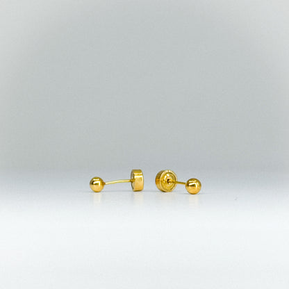 Aretes tipo topito bombita