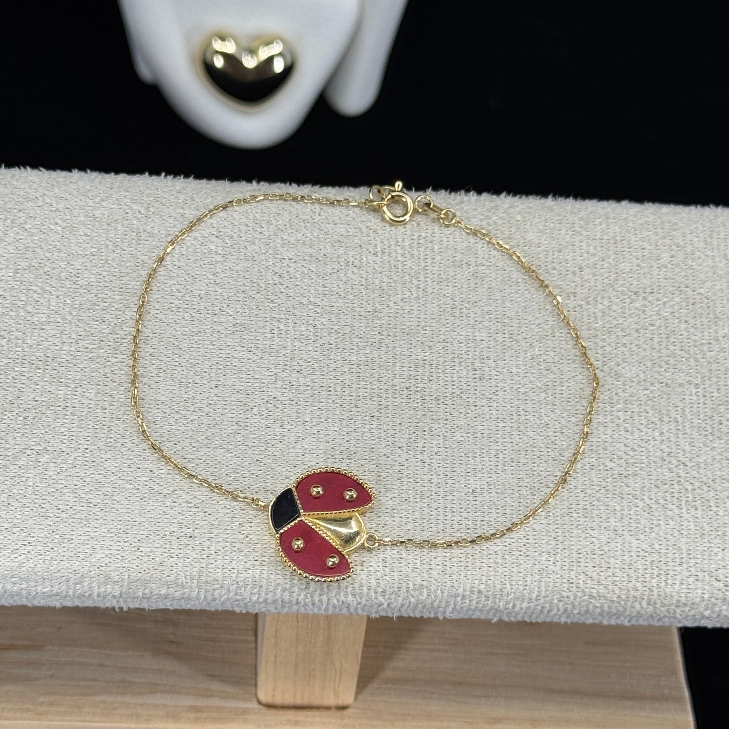 Pulsera Lucky Mariquita – Oro 18K