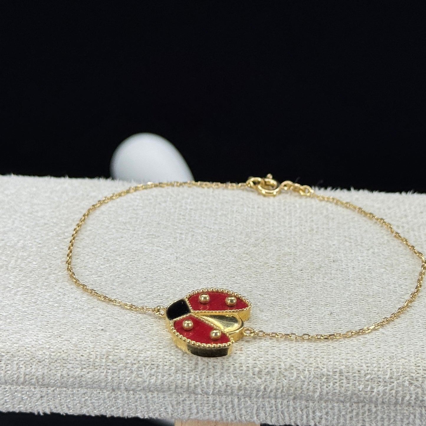 Pulsera Lucky Mariquita – Oro 18K