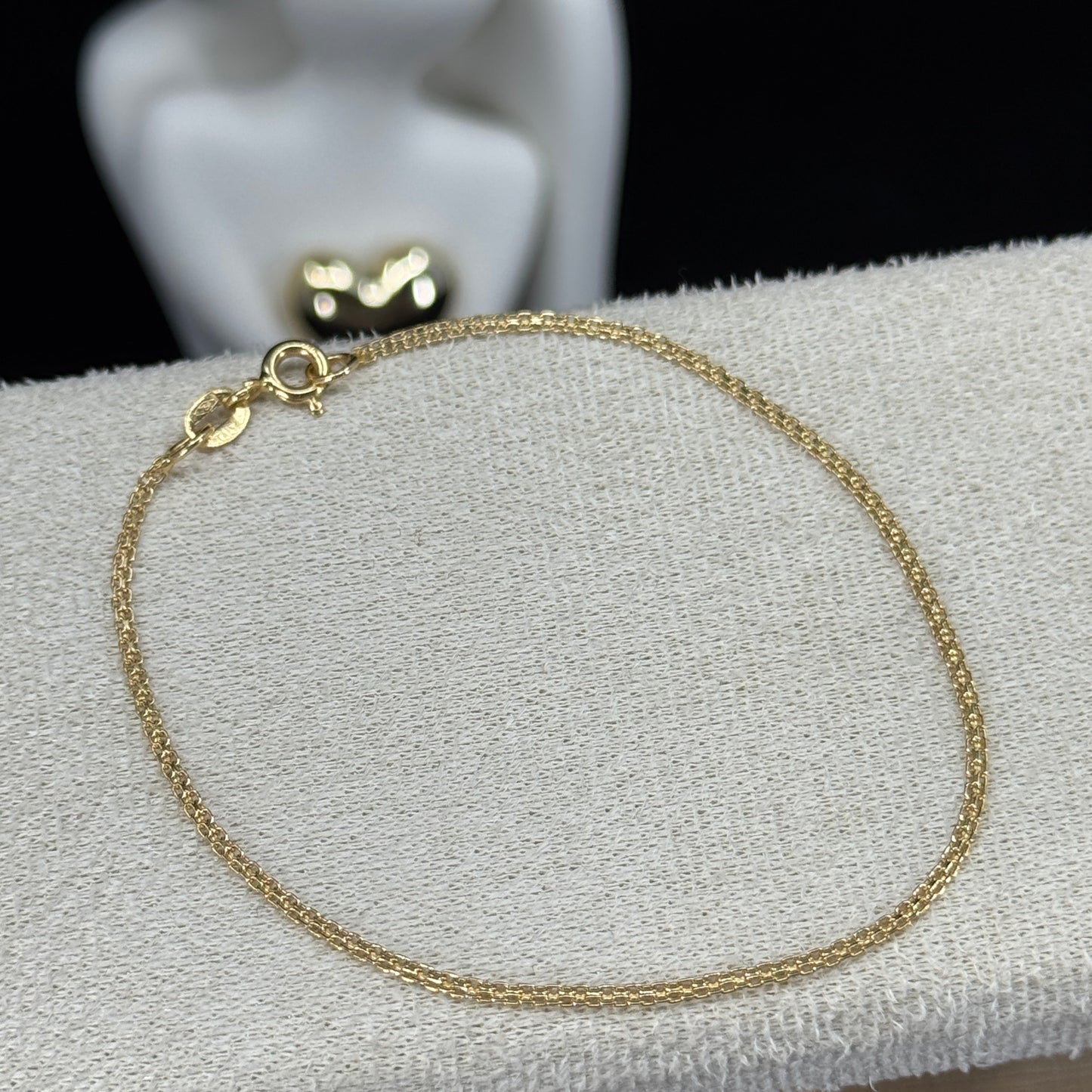 Pulsera Bismarck Clásica 3mm – Oro 18K