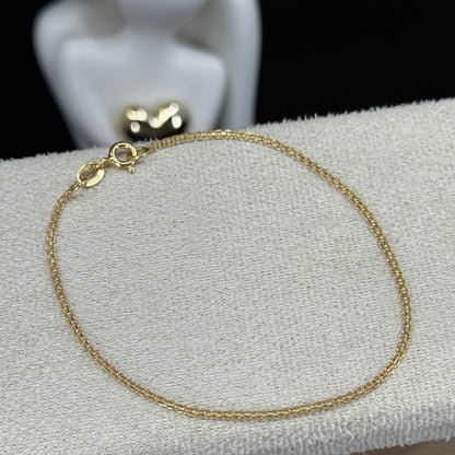 Pulsera Bismarck Clásica 3mm – Oro 18K
