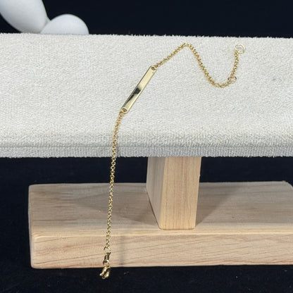 Pulsera Barra Personalizada 3 cm – Oro 18K