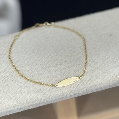 Pulsera Óvalo Love 2 cm – Oro 18K