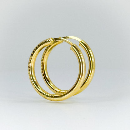 Argollas Dual Brillo