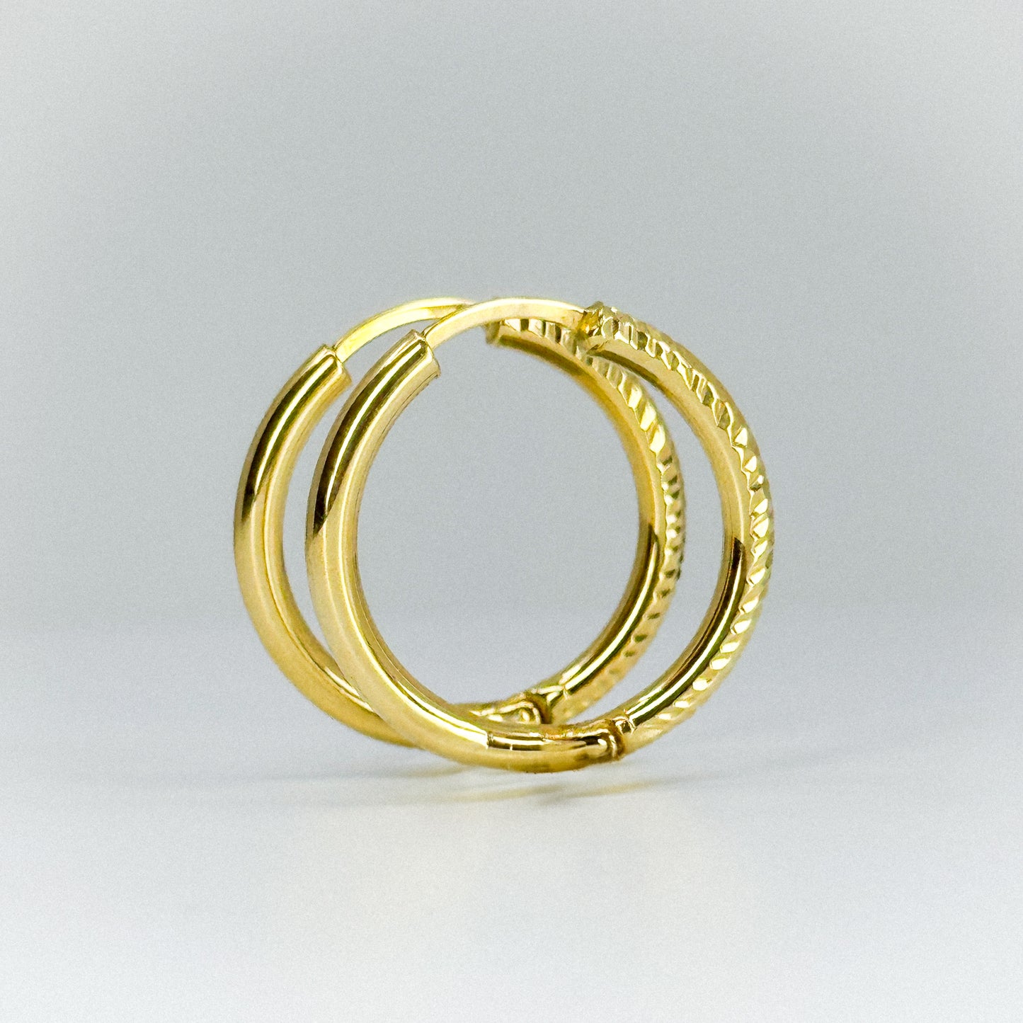 Argollas Dual Brillo