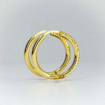 Argollas Dual Brillo