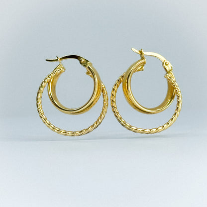 Argollas Dúo entrelazado