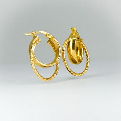 Argollas Dúo entrelazado