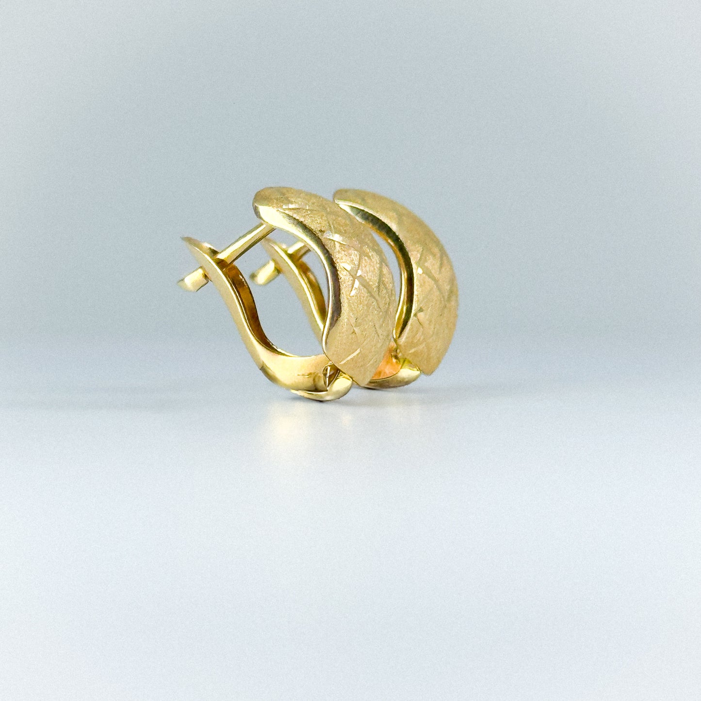 Aretes Trenzado Real 18k✨