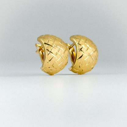 Aretes Trenzado Real 18k✨