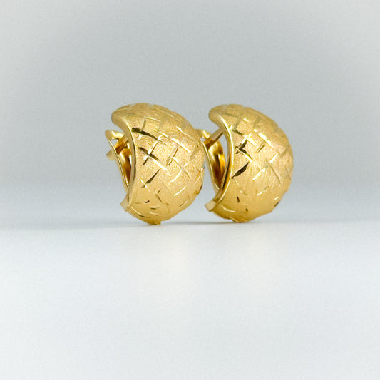 Aretes Trenzado Real 18k✨