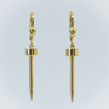 Aretes Dardo de Luz en Oro 18k