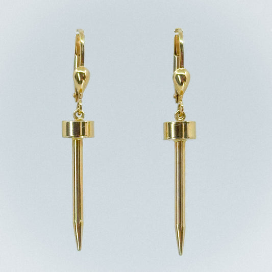 Aretes Dardo de Luz en Oro 18k