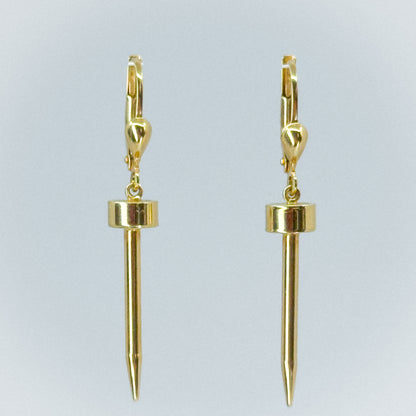 Aretes Dardo de Luz en Oro 18k