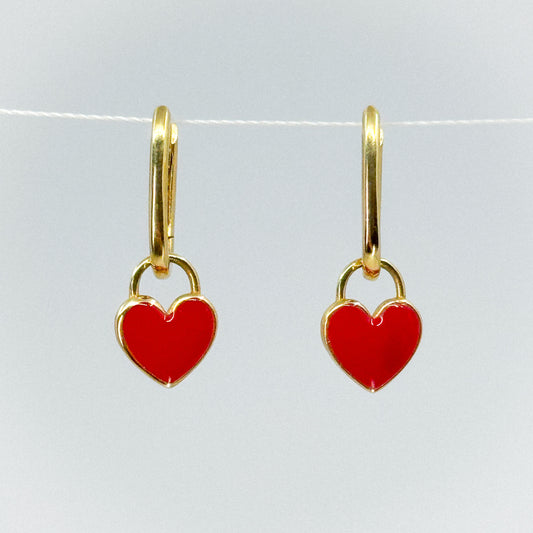 Aretes Amor Versátil de Oro 18k