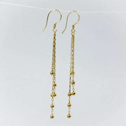 Aretes Satélite de Oro 18k)