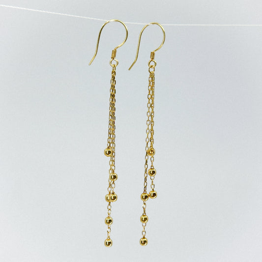 Aretes Satélite de Oro 18k)