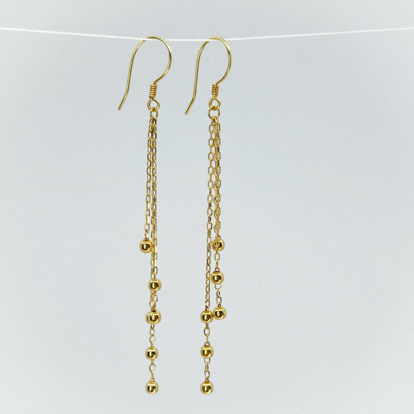 Aretes Satélite de Oro 18k)
