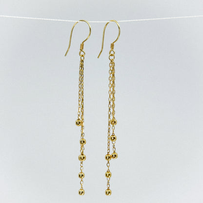 Aretes Satélite de Oro 18k)