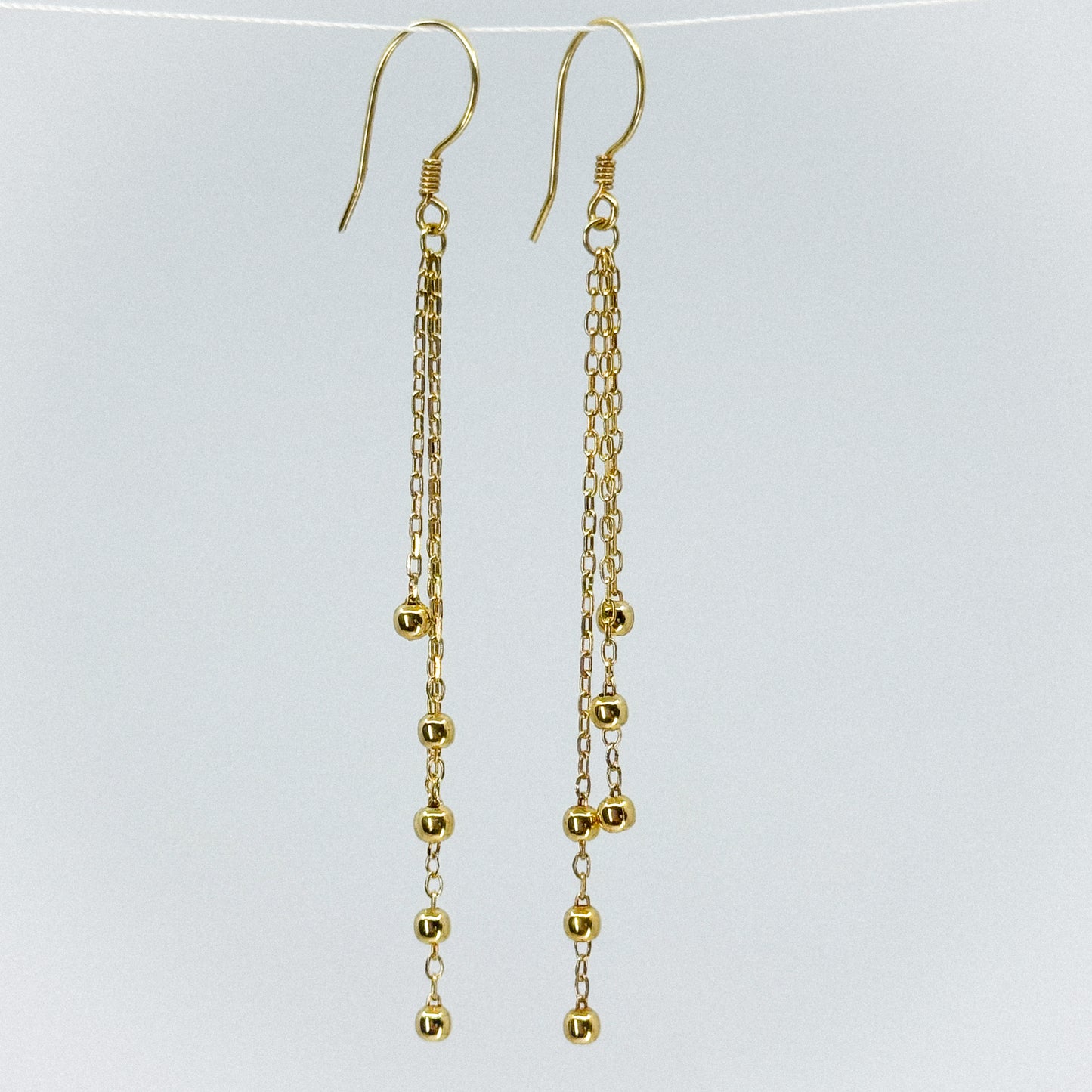 Aretes Satélite de Oro 18k)