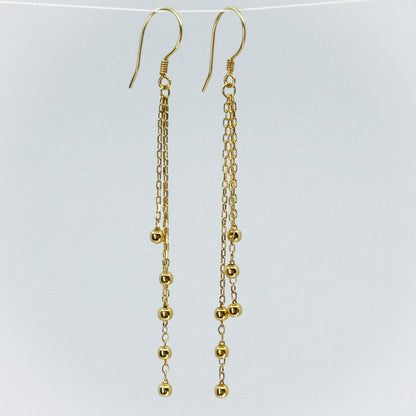 Aretes Satélite de Oro 18k)